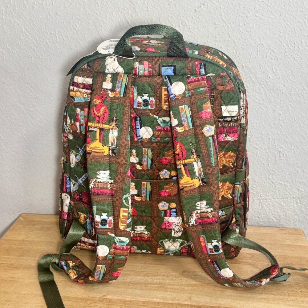 Vera Bradley X Harry Potter Bancroft Backpack in Hogwarts Library NWT - Picture 2 of 13